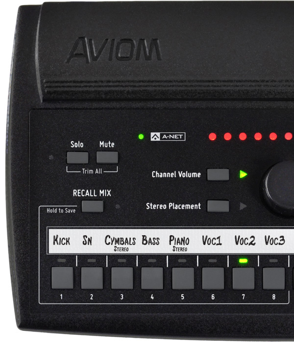 Aviom A320 Top Left Controls