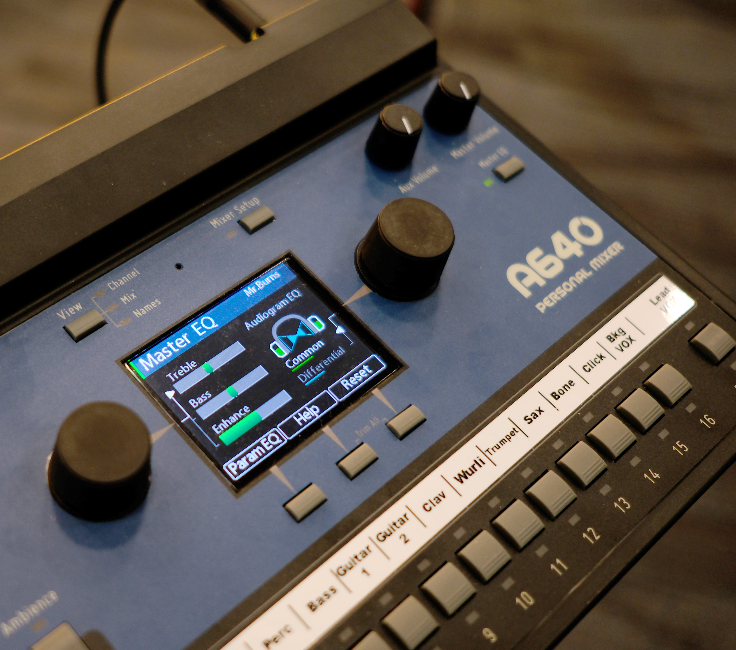 Audiogram EQ Screen View