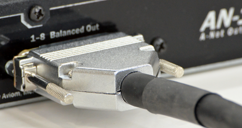 AN-16/o v.4 Rear Panel DB25 and A-Net Connections