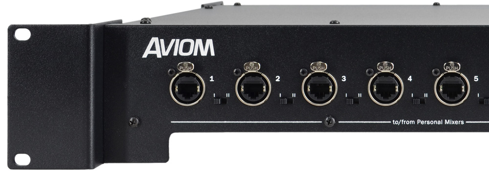 Aviom D800 A-Net Distributor Front View