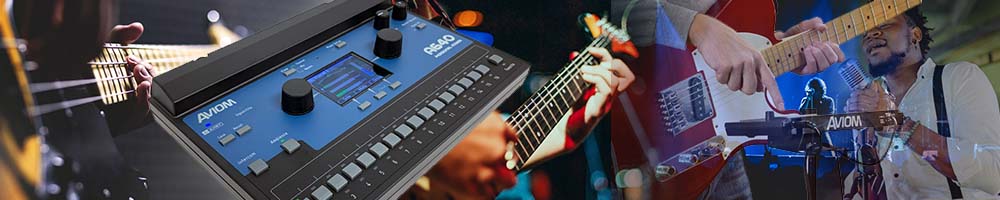 Musicians using Aviom Personal Mixers on Stage and in Studio