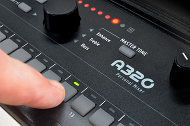Aviom A320 Personal Mixer in Action