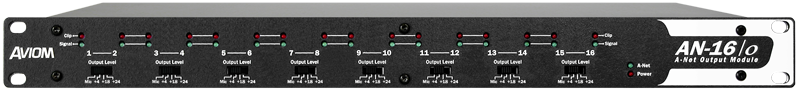 Aviom AN-16/o v.4 Output Module Front Panel View