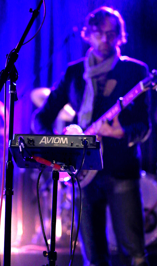 Artist Performing Live with Aviom Monitors