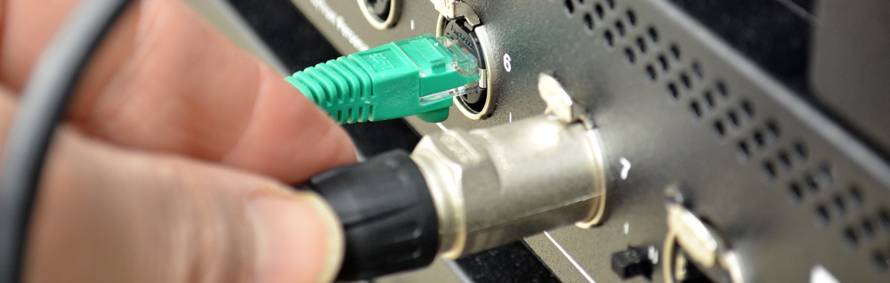 Aviom A-Net Distributor Rack Setup